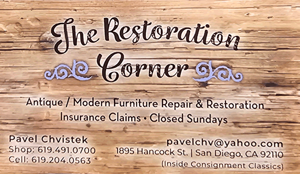 furniture restoration corner san diego
